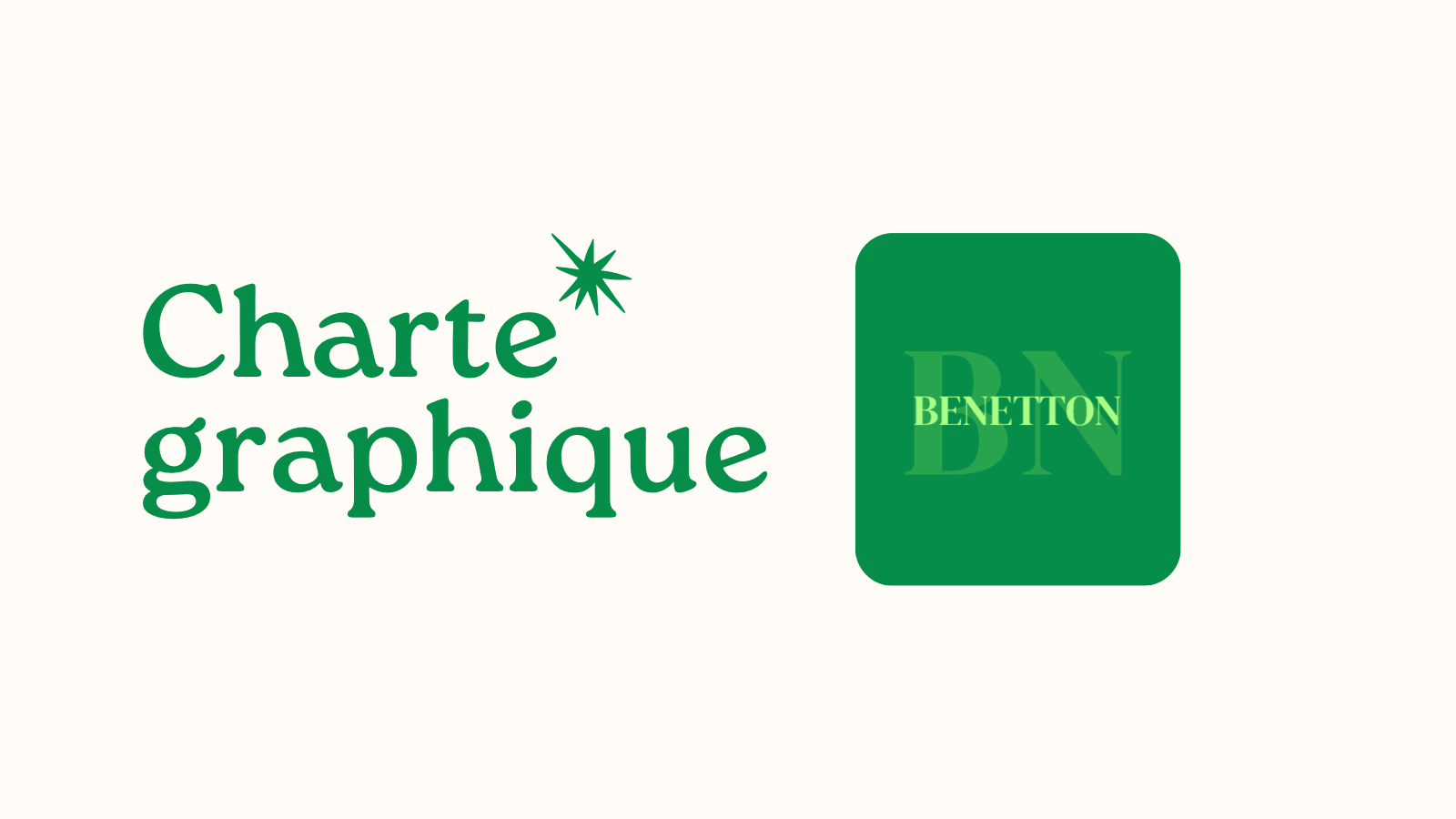 Charte graphique Benetton — page 1 sur 6