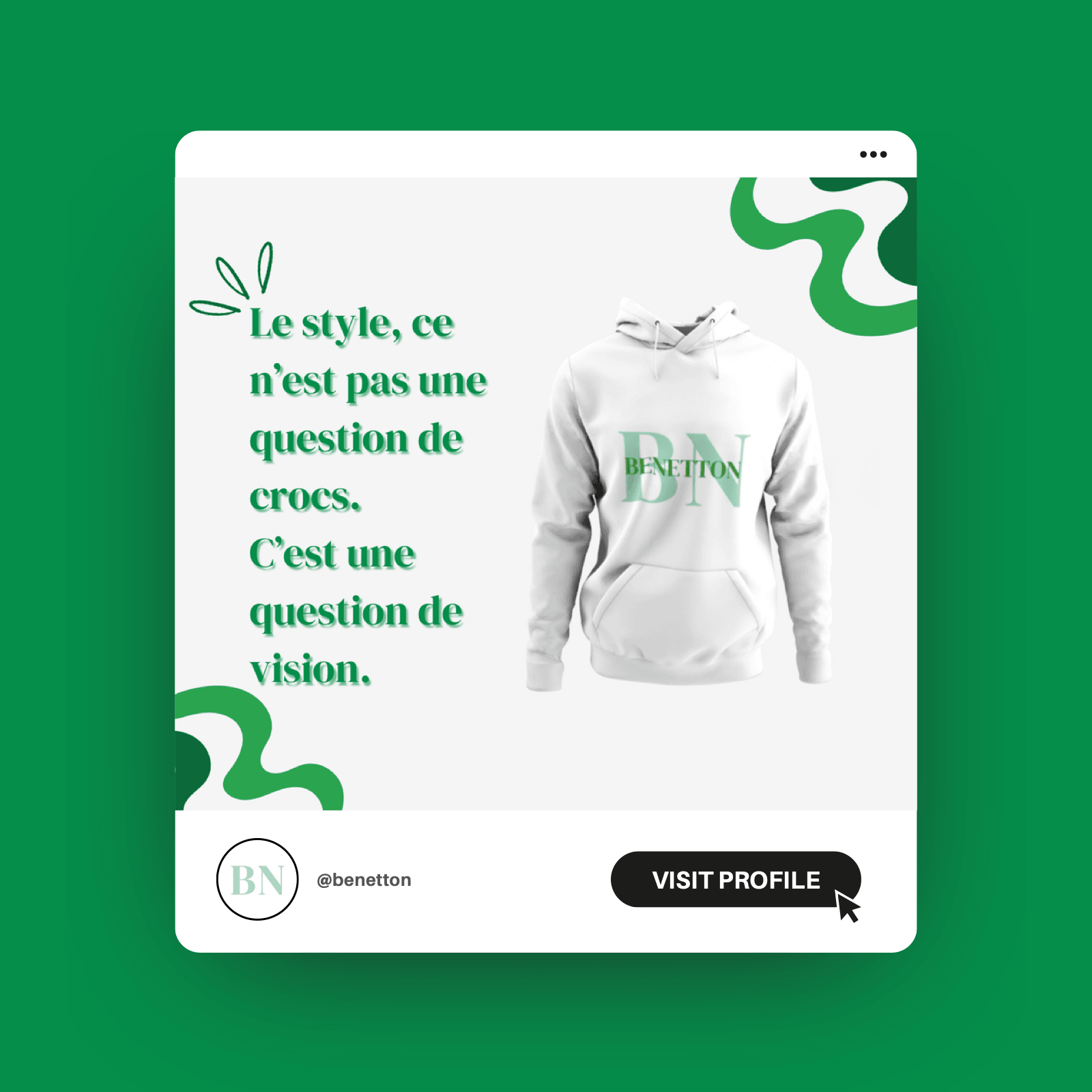 Campagne « Le style, c'est une question de vision » — volet 4 sur 4