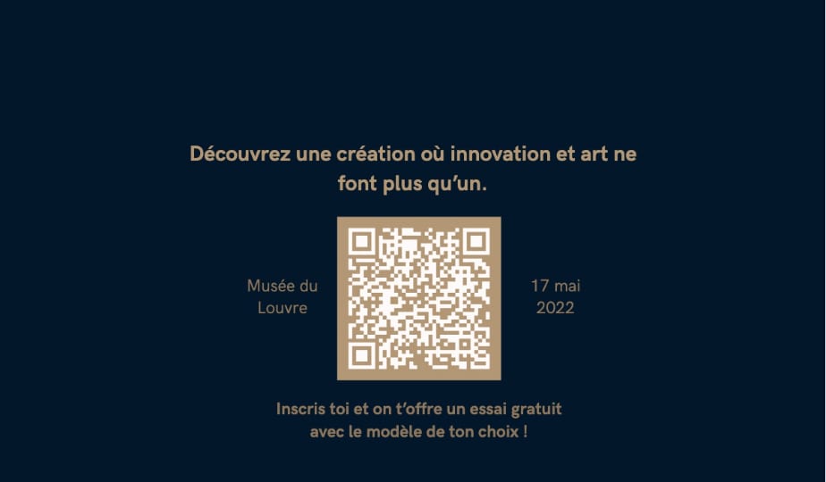 Verso avec QR code