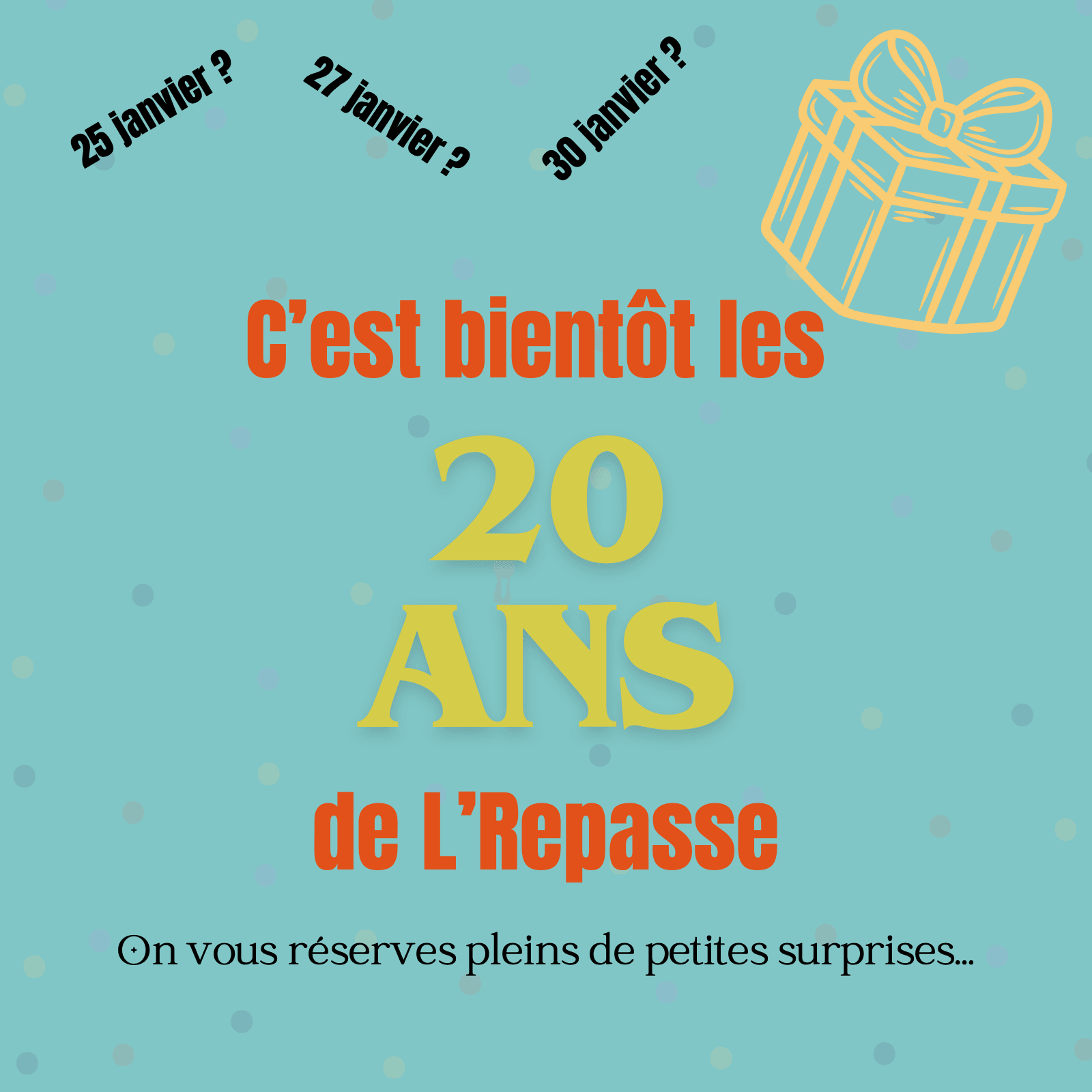 Les 20 ans de L'Repasse — volet 2 sur 13