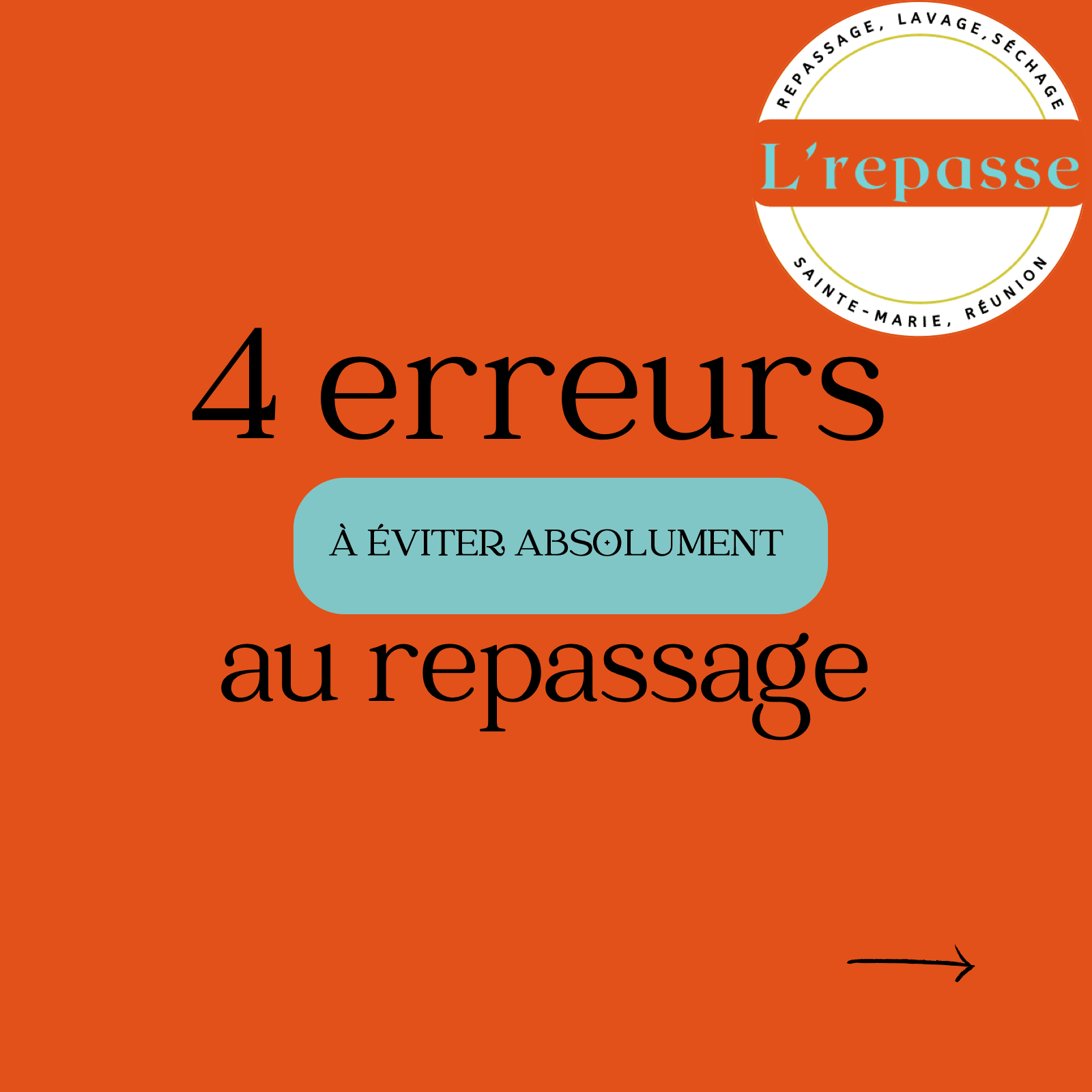 « 4 erreurs à éviter au repassage » — volet 1 sur 6