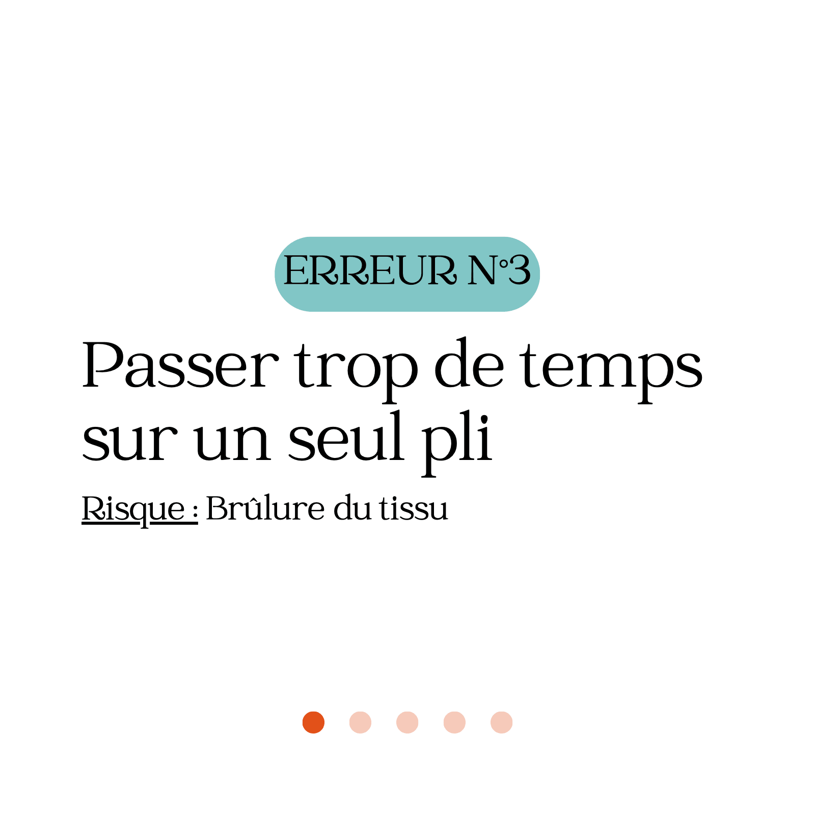 « 4 erreurs à éviter au repassage » — volet 4 sur 6