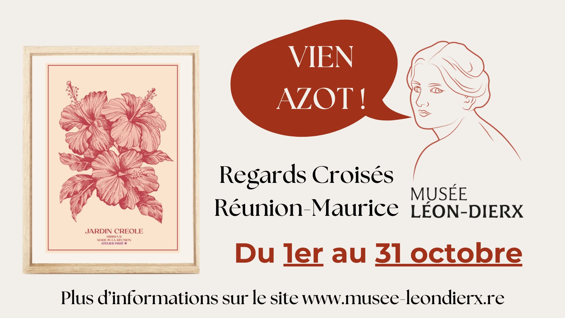 Variante de l’affiche — bulle « Vien azot ! » agrandie
