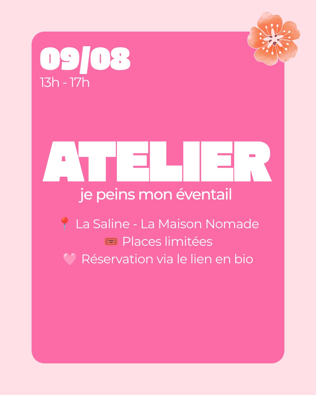 Atelier éventail, La Maison Nomade à La Saline — volet 3 sur 3